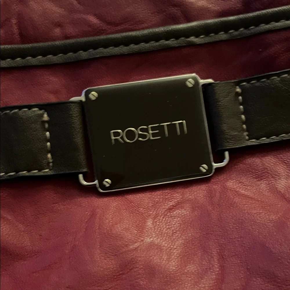 Rosetti Burgundy and Brown Crossbody Bag
